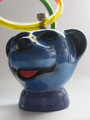 画像1: セラミック（陶器製）水パイプ【Bear/ベア】