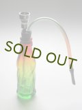 重厚パイレックスガラス製水パイプ【ラスタ】