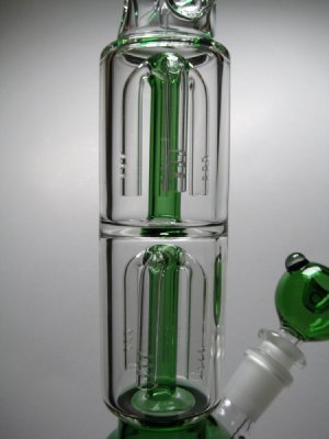 画像5: ◆激SALE◆パイレックス製アイシングICEガラスボング3層式【ダブルツリー】