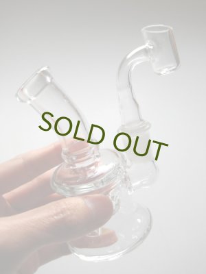 画像1: パイレックスガラス製ワックス用バブラー【Dab Rig】