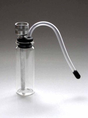 画像1: パイレックスガラス製水パイプ