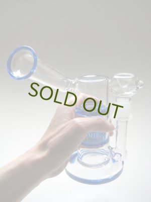 画像6: パイレックス製ガラスボング【トルネード&ハニカム】