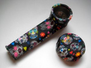 画像3: PieceMaker/PMG@レプリカ【メキシカンスカルBLACK】シリコン製パイプ