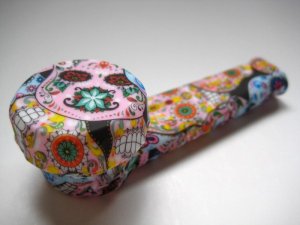 画像4: スクリーン不要シリコン製パイプ【メキシカンスカルPINK】