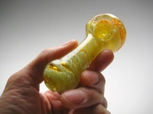 画像6: 【PsychedelicART】パイレックス製ガラスパイプ【サイケTOPライトグリーン】