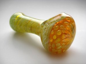 画像3: 【PsychedelicART】パイレックス製ガラスパイプ【サイケTOPライトグリーン】