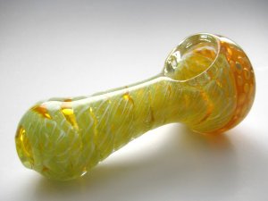 画像4: 【PsychedelicART】パイレックス製ガラスパイプ【サイケTOPライトグリーン】