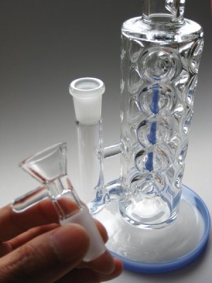 画像4: アイシングICEパイレックス製ガラスボング【ブルーボールズ】