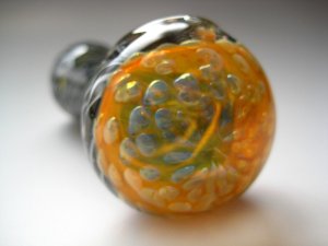 画像4: 【PsychedelicART】パイレックス製ガラスパイプ【サイケTOPブラック】