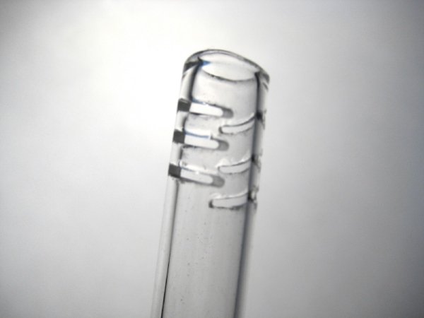 画像2: スリット入りボング用チラム/ステム/ジョイントパーツ【ボング側18.8mm火皿側14.5mm】 (2)