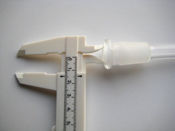 画像5: スリット入りボング用チラム/ステム/ジョイントパーツ【ボング側18.8mm火皿側14.5mm】 (5)