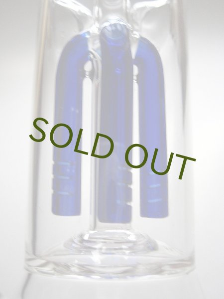 画像2: パイレックス製ICEガラスボング【フラスコツリーバブルシステム】 (2)