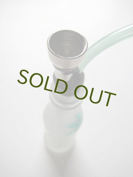 画像3: 重厚パイレックスガラス製水パイプ【ヘンプ麻HEMPリーフ柄】 (3)