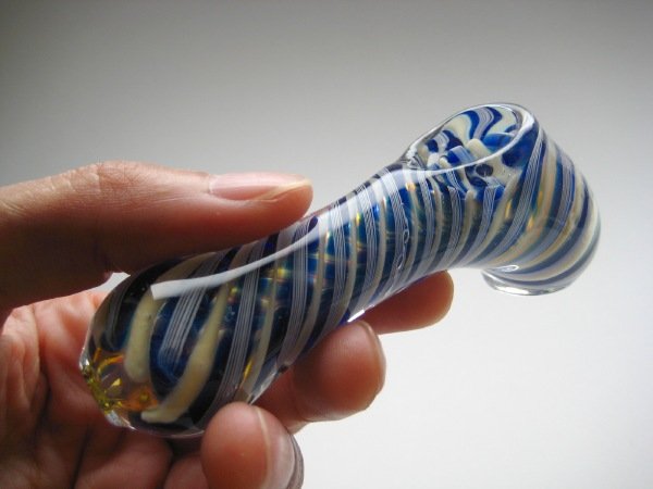 画像4: パイレックス製ガラスパイプ【ハンマーシルエット】 (4)