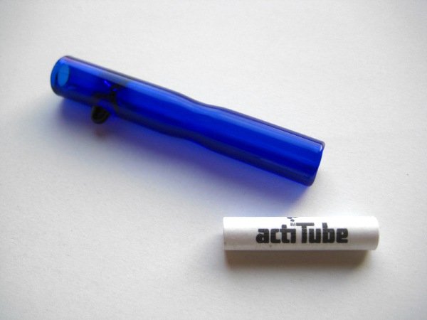 画像4: acti Tube（TUNE）専用パイレックス製ワンヒッター【ブルー】 (4)