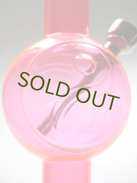 画像6: アクリルボング水パイプ【インヤン陰陽】レッド (6)