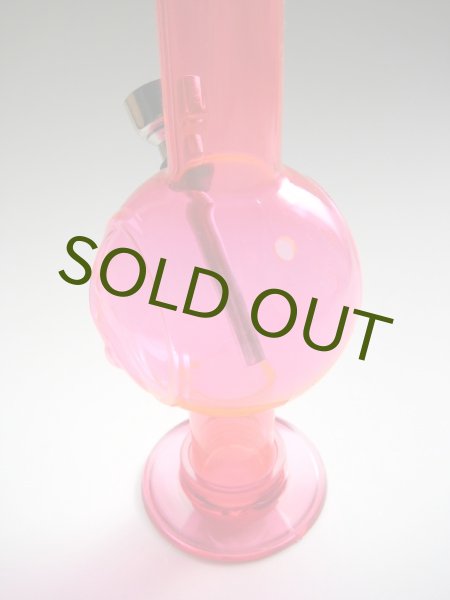 画像3: アクリルボング水パイプ【インヤン陰陽】レッド (3)