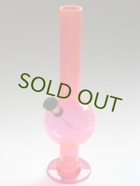 画像2: アクリルボング水パイプ【インヤン陰陽】レッド (2)