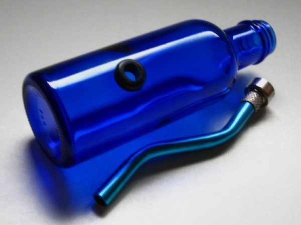 画像5: ボトルボング水パイプ【Deep Blue】 (5)