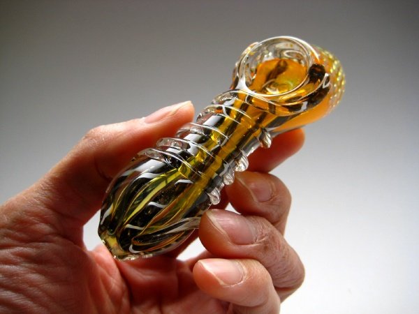 画像6: 【PsychedelicART】パイレックス製ガラスパイプ【サイケTOPハンマー】 (6)