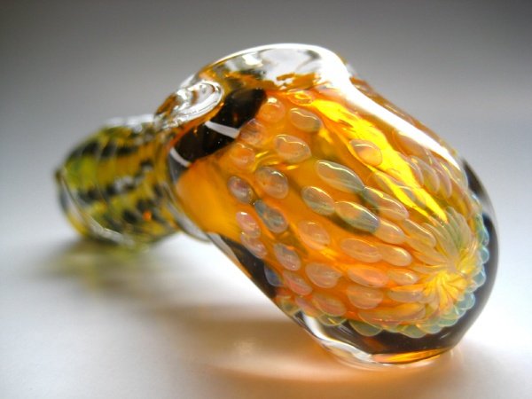 画像4: 【PsychedelicART】パイレックス製ガラスパイプ【サイケTOPハンマー】 (4)