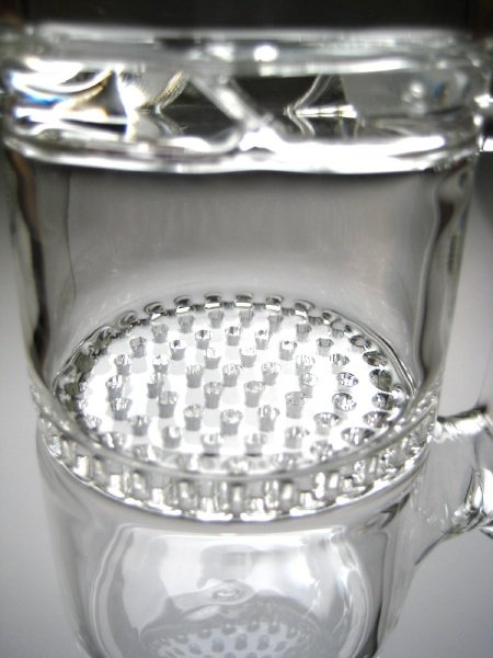 画像2: ガラスボング用カスタムパーツ【ハニカム＆トルネードパーコレーター】【ボング側14.5mm火皿側14.5mm】 (2)