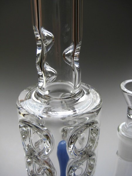 画像5: アイシングICEパイレックス製ガラスボング【ブルーボールズ】 (5)