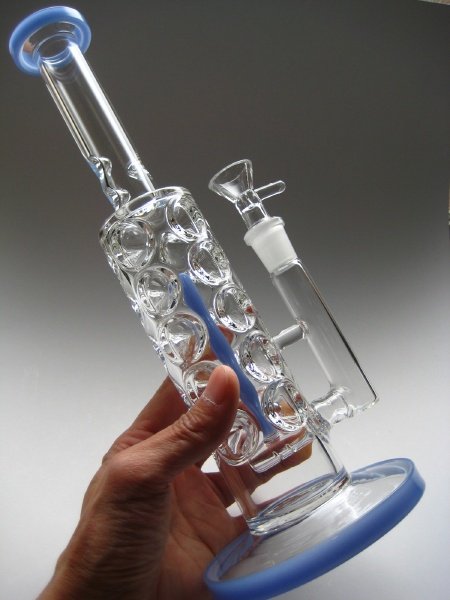 画像8: アイシングICEパイレックス製ガラスボング【ブルーボールズ】 (8)