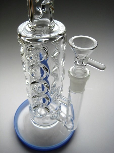 画像3: アイシングICEパイレックス製ガラスボング【ブルーボールズ】 (3)