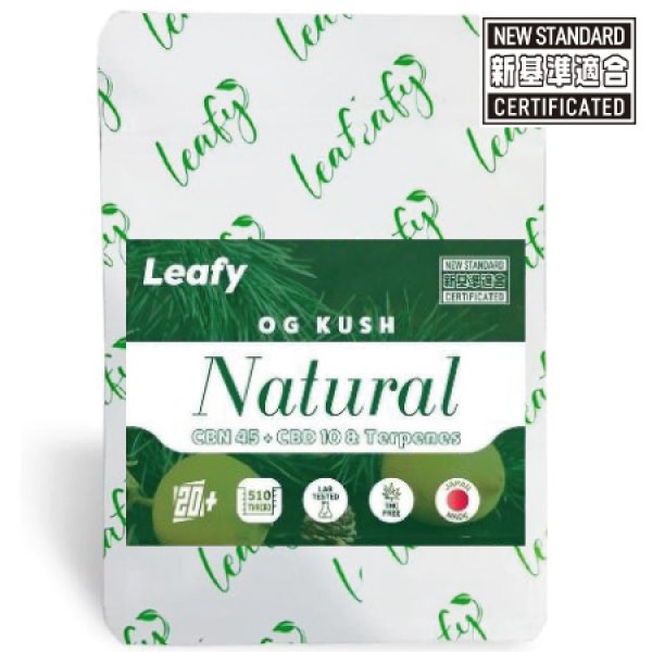 画像1: 【CBN】Leafy Natural カートリッジ 1.0ml 【OG KUSH】CBN:45% CBD:5% &TERPENS (1)